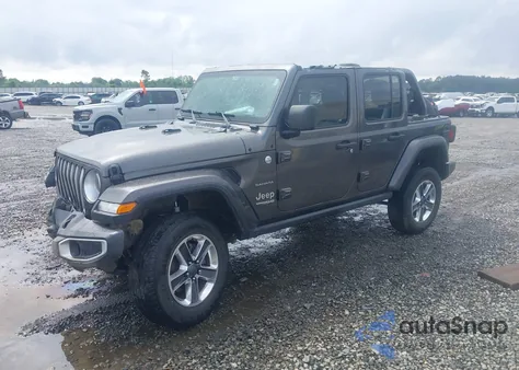 2019 Jeep Wrangler Unlimited Sahara 4X4 из США, поврежденный, VIN 1C4HJXEG8KW627530